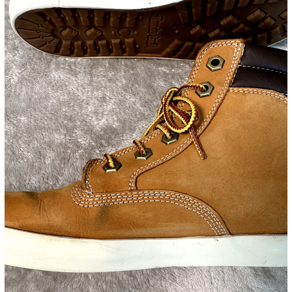 Timberland Dausette Nubuck Wheat Brown Sneaker Boots Leather Womens Size 9 - Picture 7 of 11